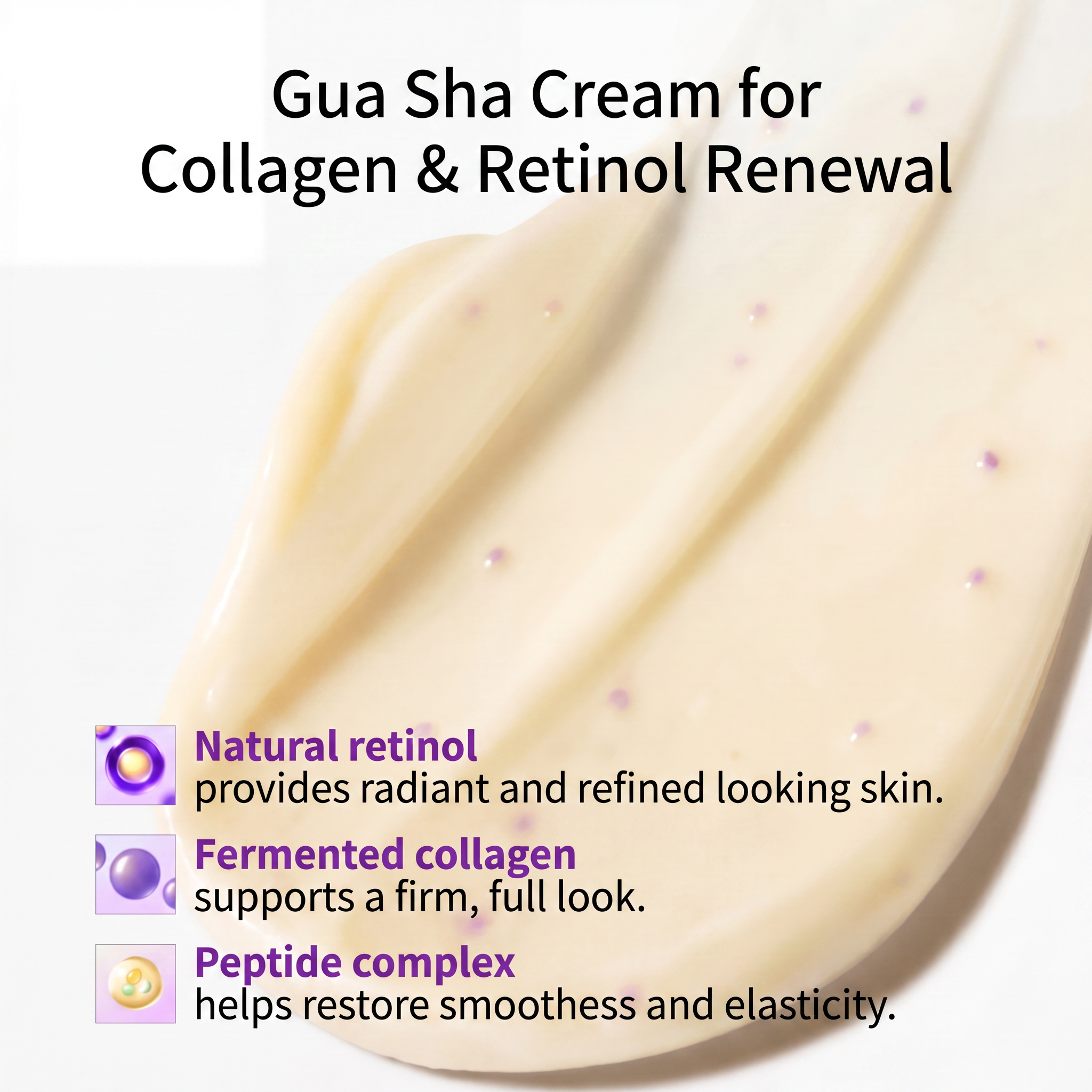Gua Sha Cream for collagen and retinol renewal